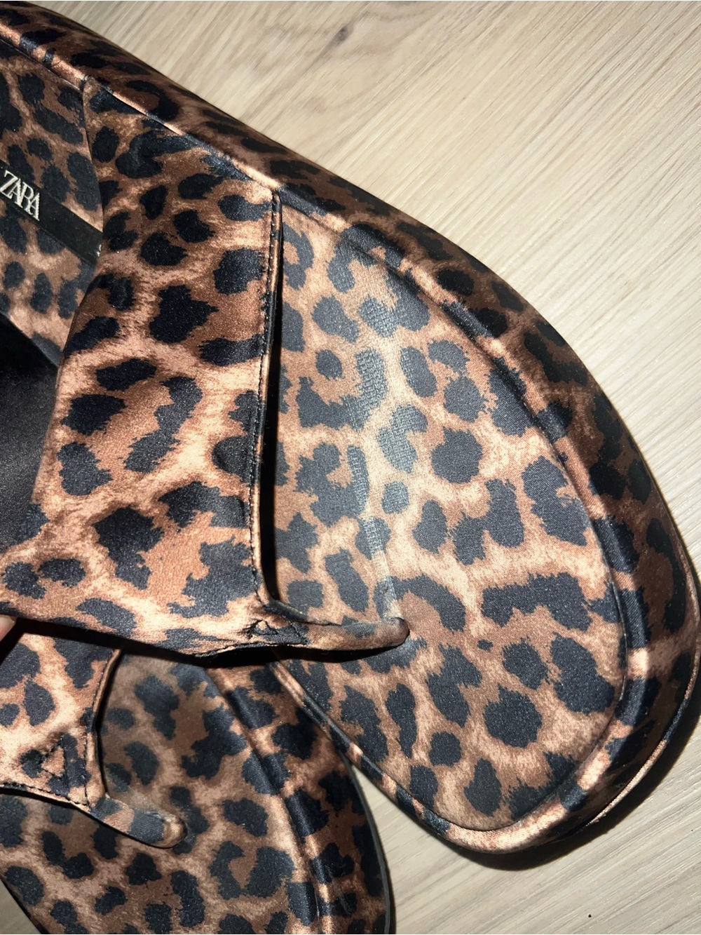 Zara Leopard Print Sandals Size 11 - Picture 2 of 16